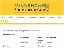Tablet Screenshot of muetterzentrum-klara.de
